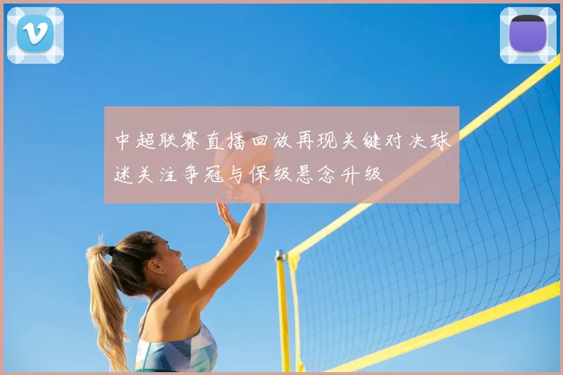 中超联赛直播回放再现关键对决球迷关注争冠与保级悬念升级